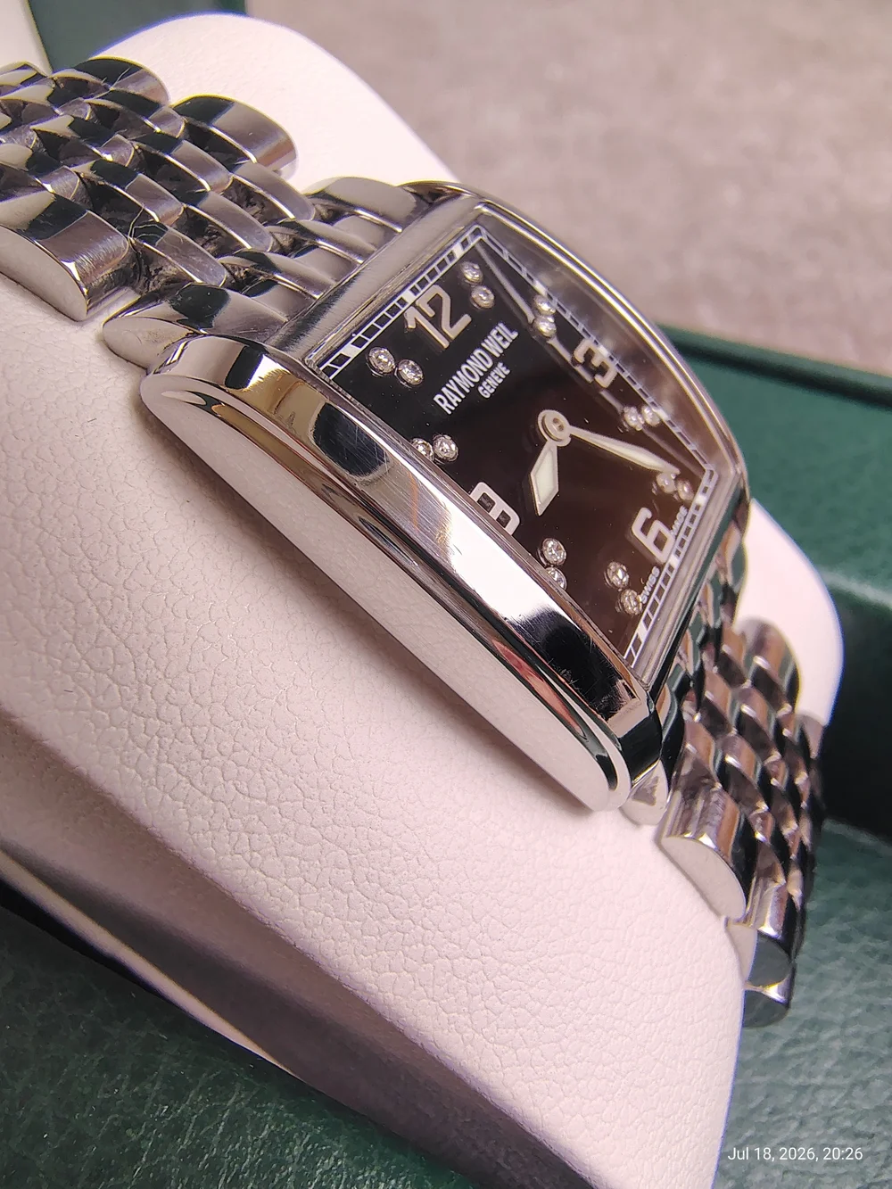 Women's Raymond Weil Don Giovanni 5976 Black Diamond Stainless S Quartz 23mm